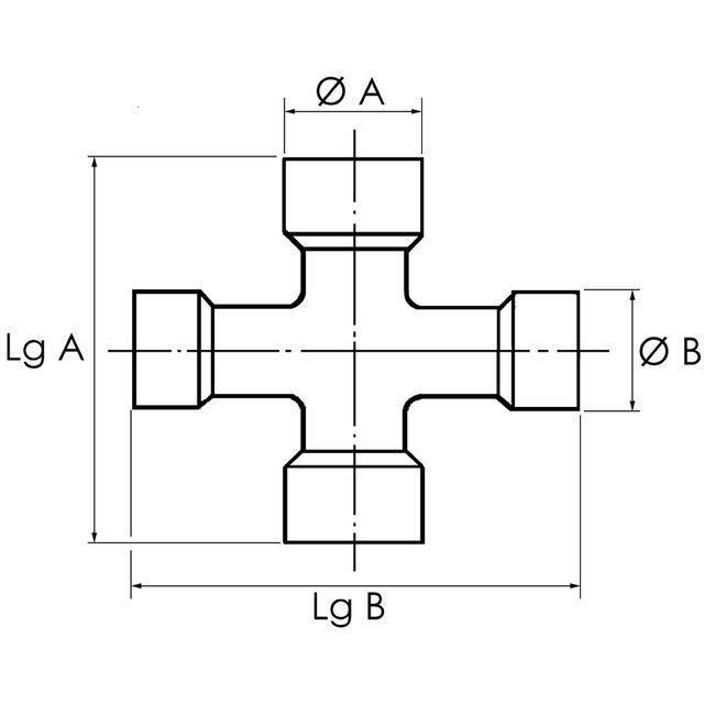 Croisillon Grand Angle 32X76/27X94 Graisseur Lateral Power Drive référence fournisseur WAL3506134